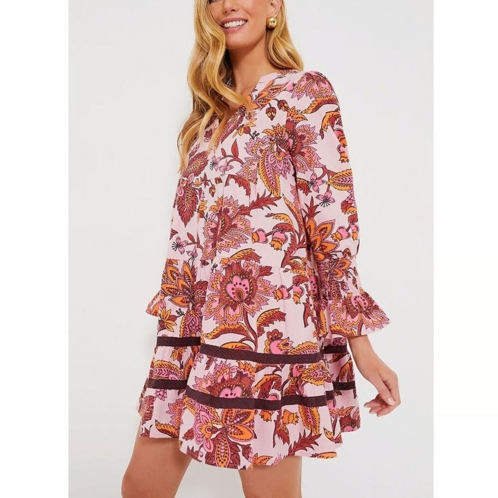 NWT Tuckernuck Beach Sunset Chintz Kenzo Coverup Dress Floral Pink Women Size XL
